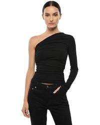 DSquared² - Solid One Shoulder Top - Lyst