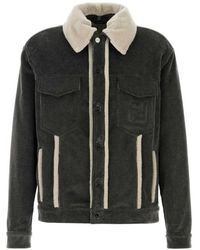 Fendi - Textured Jacket - Lyst