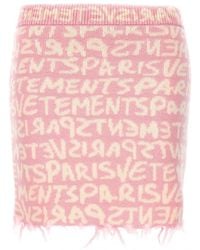 Vetements - 'Graffiti Monogram' Skirt - Lyst