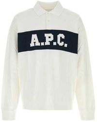 A.P.C. - Shirt Collar Polo - Lyst