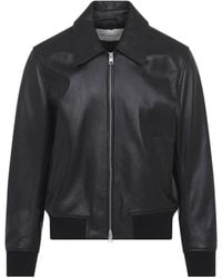 Ami Paris - Zipped Leather Jacket - Lyst