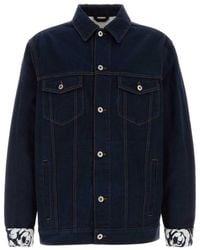 Burberry - Logo-Patch Cotton Denim Jacket - Lyst