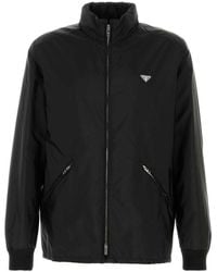 Prada - Mock Collar Jacket - Lyst