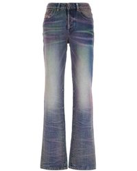 DIESEL - Bootcut Mid Rise Jeans - Lyst