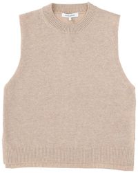 Maison Kitsuné - Ribbed Boxy Wool Vest - Lyst