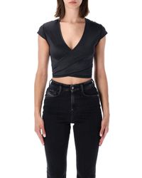 DIESEL - Reno Wrap Crop Top - Lyst