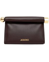 Jacquemus - Le Sac Rond Carre Leather Clutch - Lyst