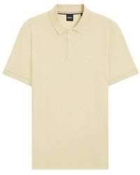 BOSS - Solid Shirt Collar Polo - Lyst