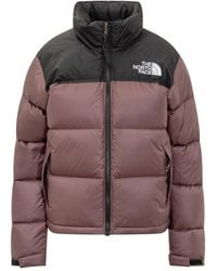 The North Face - Logo Puffer Band Collar Jacket - Lyst
