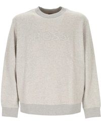 BOSS - Light Logo Sweatshirt - Lyst