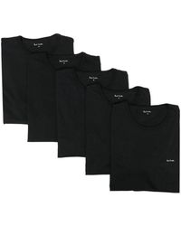Paul Smith - Crewneck Logo T-Shirt 5 Pack - Lyst