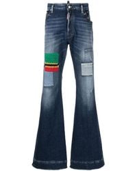 DSquared² - Mid Rise Flared Jeans - Lyst