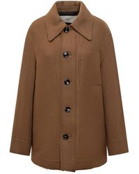 Ami Paris - Solid Shirt Collar Blazer - Lyst