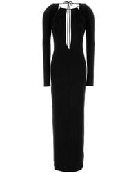 Marine Serre - Round Neck Viscose Maxi Dress - Lyst