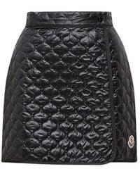 Moncler - Quilted Mini Skirt - Lyst