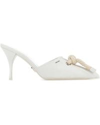 Prada - Nappa Leather Mules - Lyst