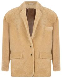 The Mannei - Solid Notched Lapel Blazer - Lyst