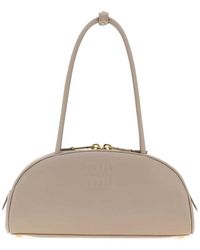 Miu Miu - Natural Beau Medium Shoulder Bag - Lyst