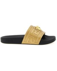 Versace - Glass Slides Shoe - Lyst
