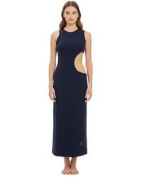 Off-White c/o Virgil Abloh - Textured Crew Neck Midi Dress - Lyst