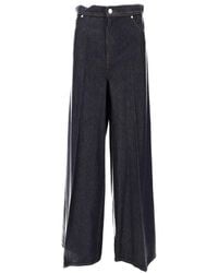 Max Mara - Dark Relaxed Flat Front Pants - Lyst