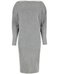 Gucci - Stretch Wool Blend Dress - Lyst