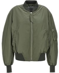 The Attico - Padded Nylon Bomber Jacket With Zip Closure - Lyst