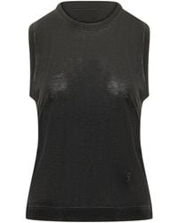 Ami Paris - Solid Crew Neck Top - Lyst