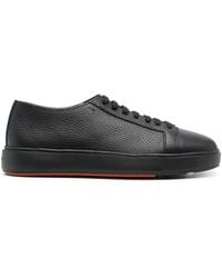 Santoni - Leather Classic Sneakers - Lyst