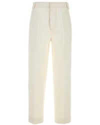 Ami Paris - Flat Front Pants - Lyst