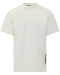 Burberry - Solid Crew Neck T-Shirt - Lyst