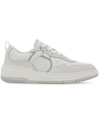Ferragamo - Gancini Leather Sneakers - Lyst