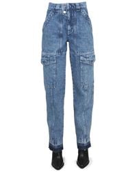 Isabel Marant - Tapered High Rise Jeans - Lyst