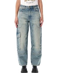 Ganni - Straight High Rise Jeans - Lyst
