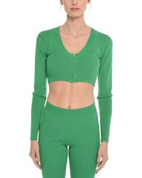 Herskind - Solid V Neck Crop Cardigan - Lyst