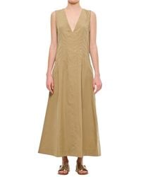 Bottega Veneta - Cappuccino Cotton Blend Dress - Lyst