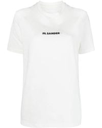 Jil Sander - Cotton Crew Neck T-Shirt - Lyst