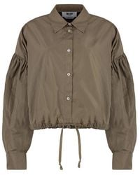 MSGM - Relaxed Solid Shirt - Lyst