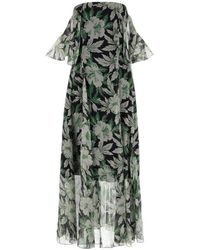 Loewe - Printed Silk Dress - Lyst