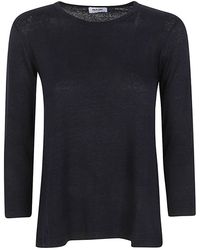 Base London - Linen Jersey T-Shirt - Lyst