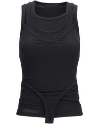 ALAINPAUL - Solid Round Neck Top - Lyst