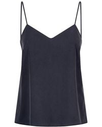 Max Mara - Solid V Neck Top - Lyst