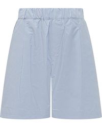 A PAPER KID - Sky Solid Shorts - Lyst