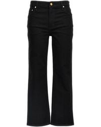 Tory Burch - Cropped Kick Flare Jeans - Lyst