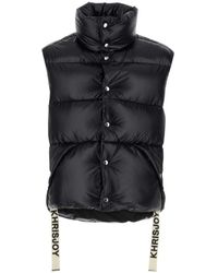 Khrisjoy - Nylon Sleeveless Puff Shiny Down Jacket - Lyst