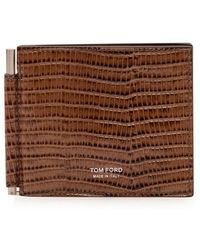 Tom Ford - Textured Logo Wallet - Lyst