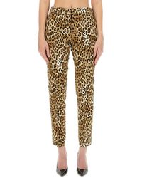 Moschino - Pants With Animal Pattern - Lyst