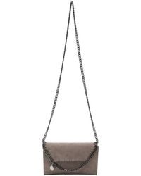 Stella McCartney - Taupe Falabella Small Crossbody Bag - Lyst