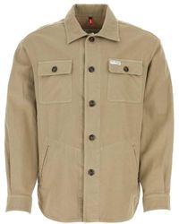 Fay - Cappuccino Cotton Blend Jacket - Lyst