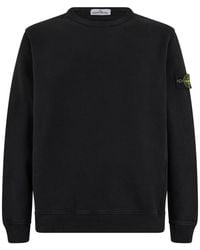 Stone Island - Solid Crew Neck Sweatshirt - Lyst